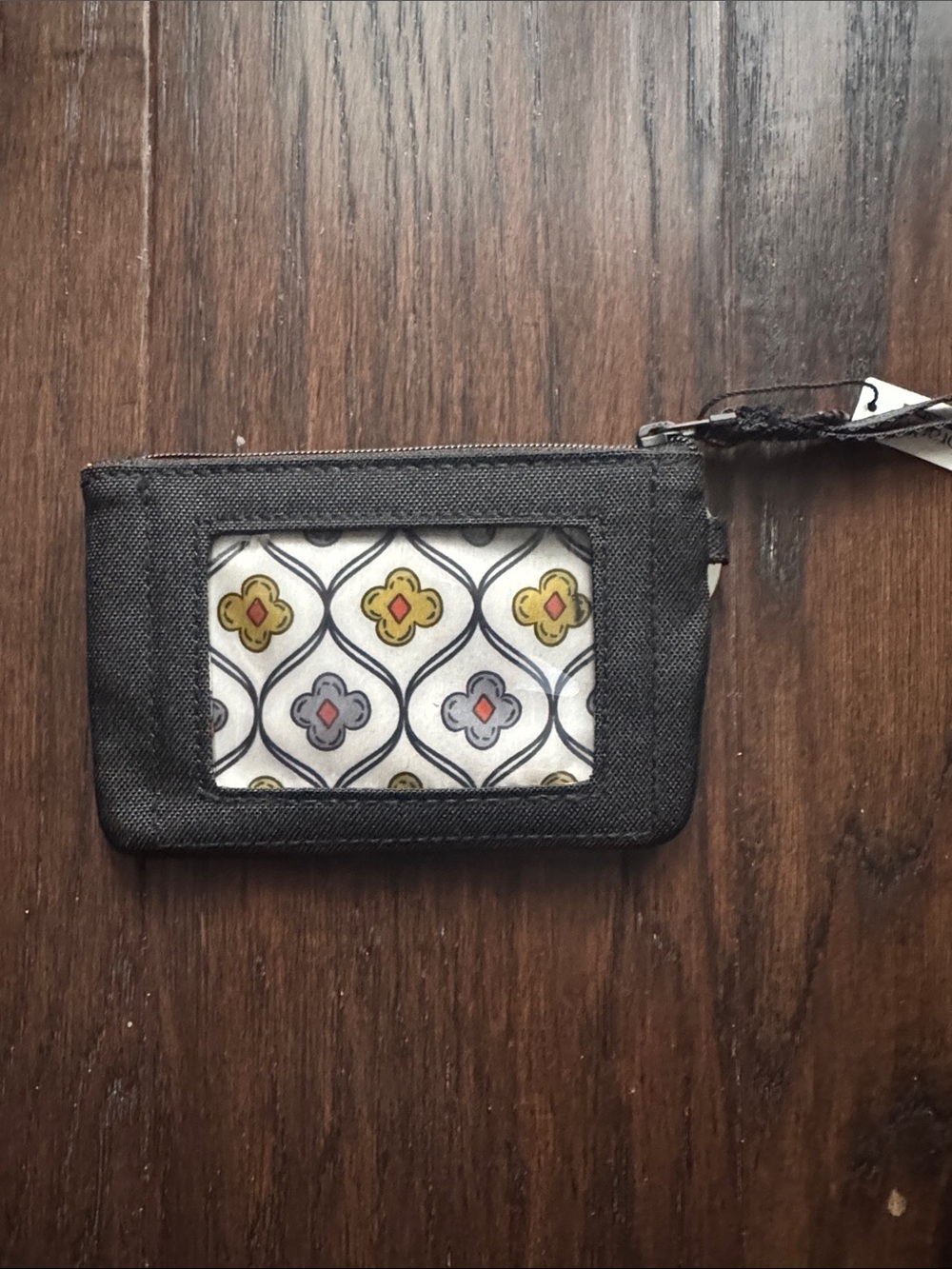 Vera Bradley Black ID Wallet - Perfect for Students!